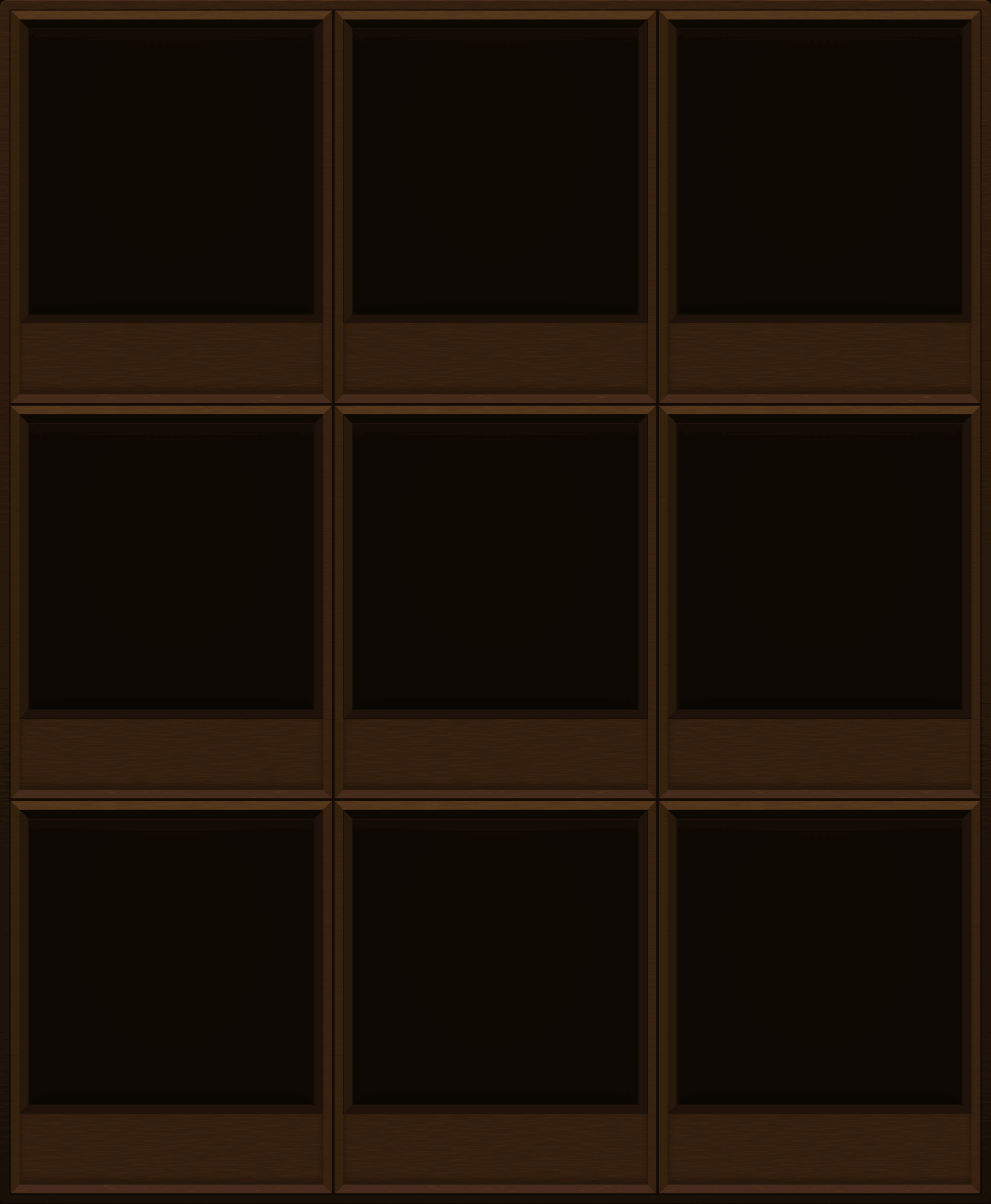 Smoked Walnut Display Case (3x3)
